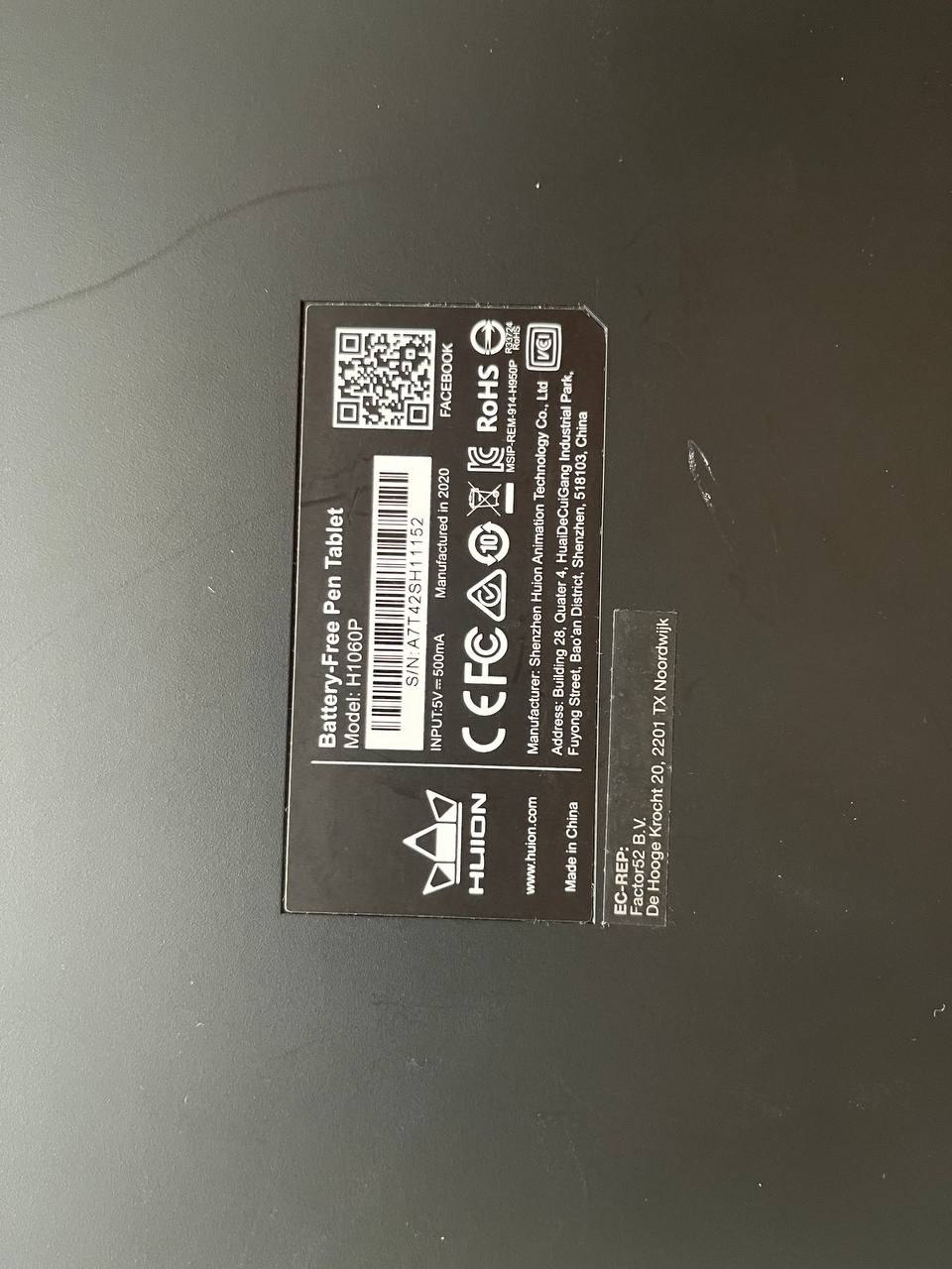 Графический планшет HUION H1060P 4
