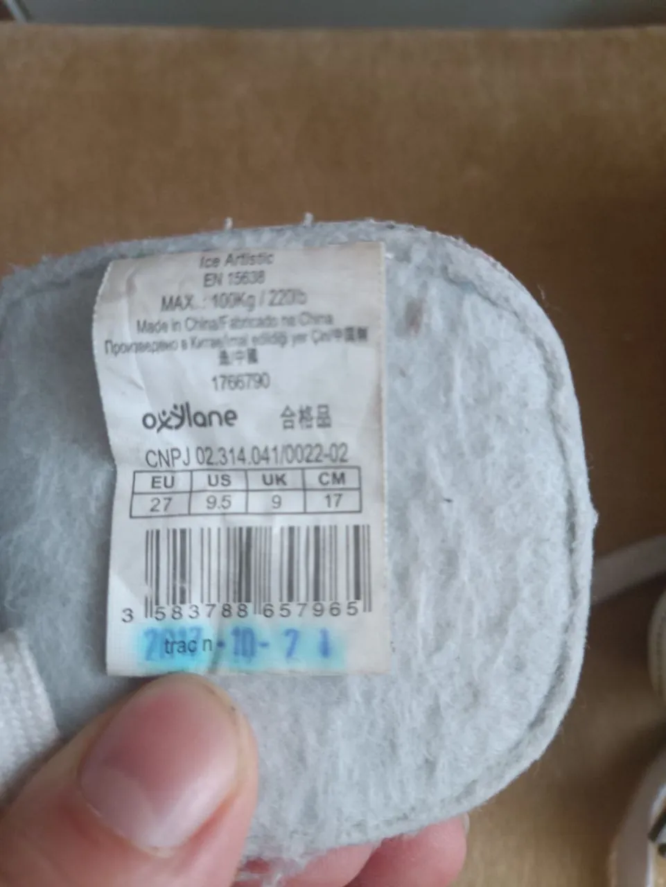 Детские Crocs коньки Oxelo сапоги и туфли 5