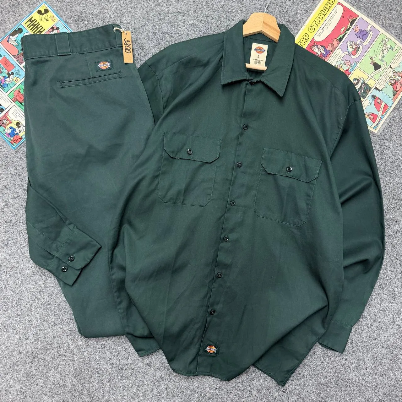 Комплект Dickies рубашка L и штаны 38/32 1