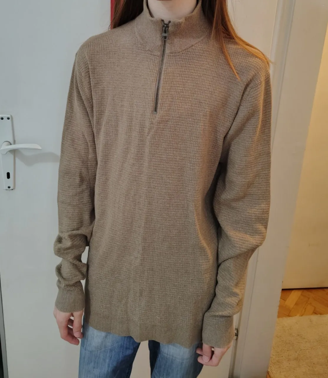 Свитер Esprit Half-Zip с кашемиром XL 1