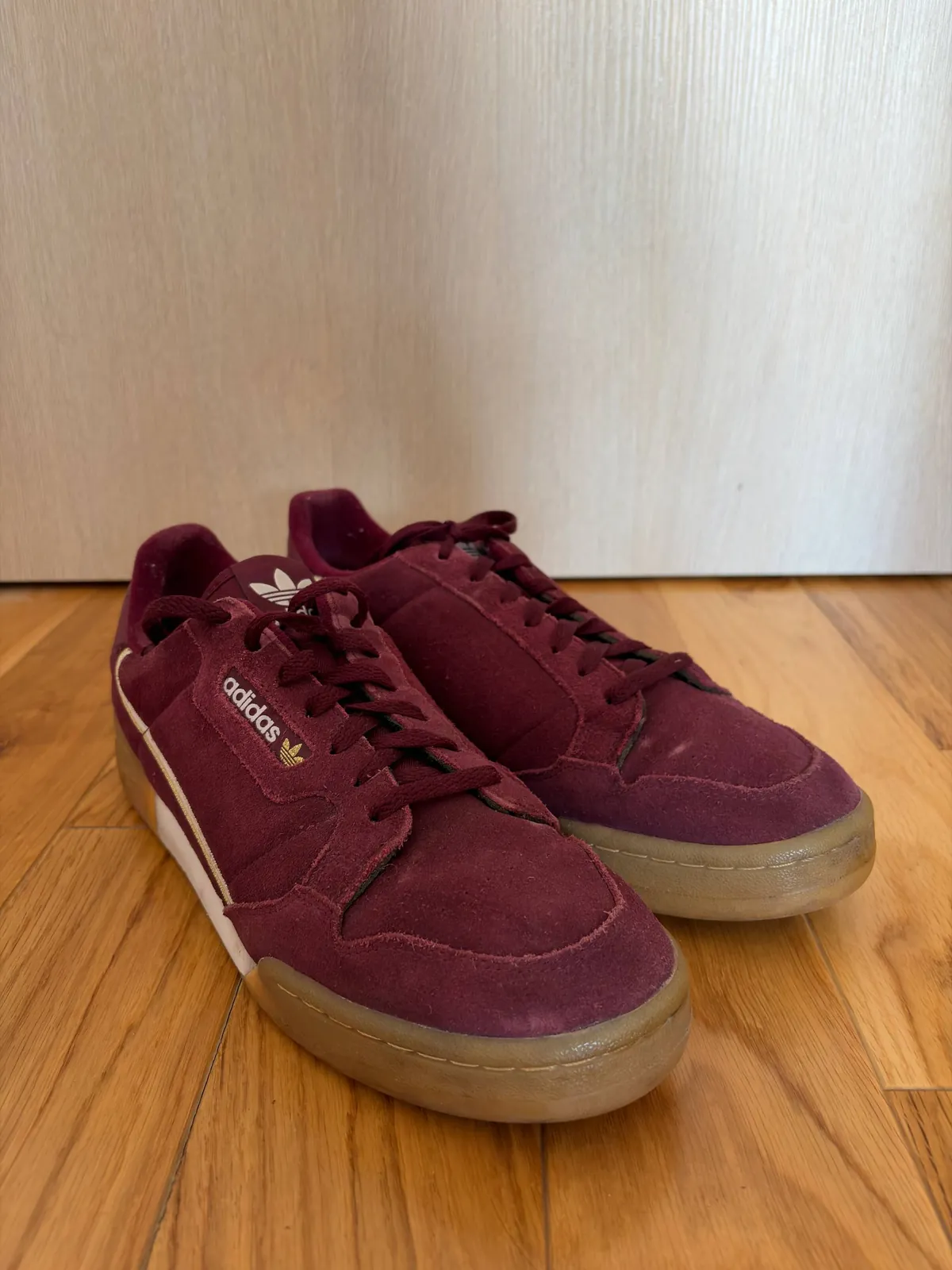 Кроссовки Adidas Continental 80 Suede Maroon 2