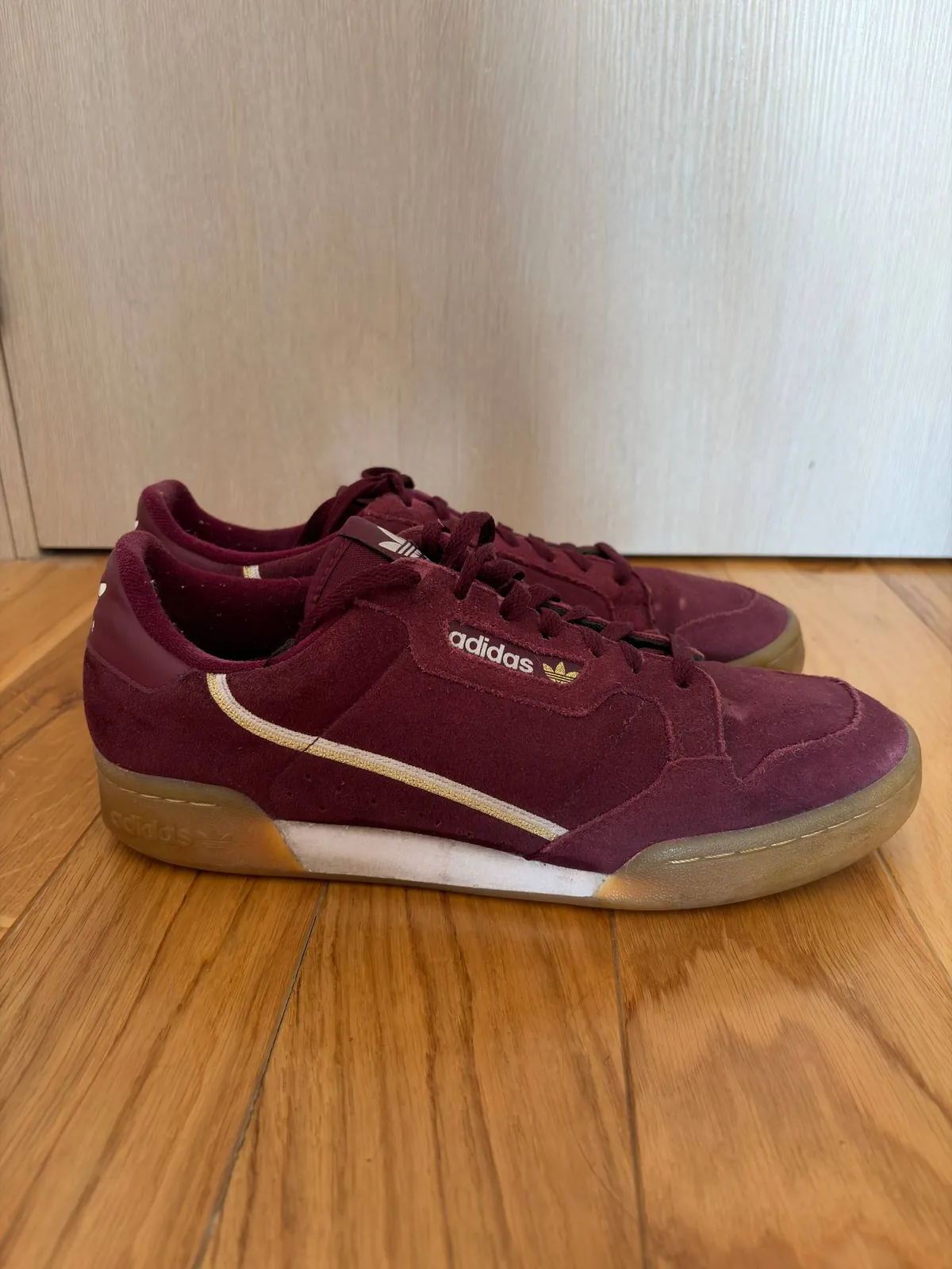 Кроссовки Adidas Continental 80 Suede Maroon 3
