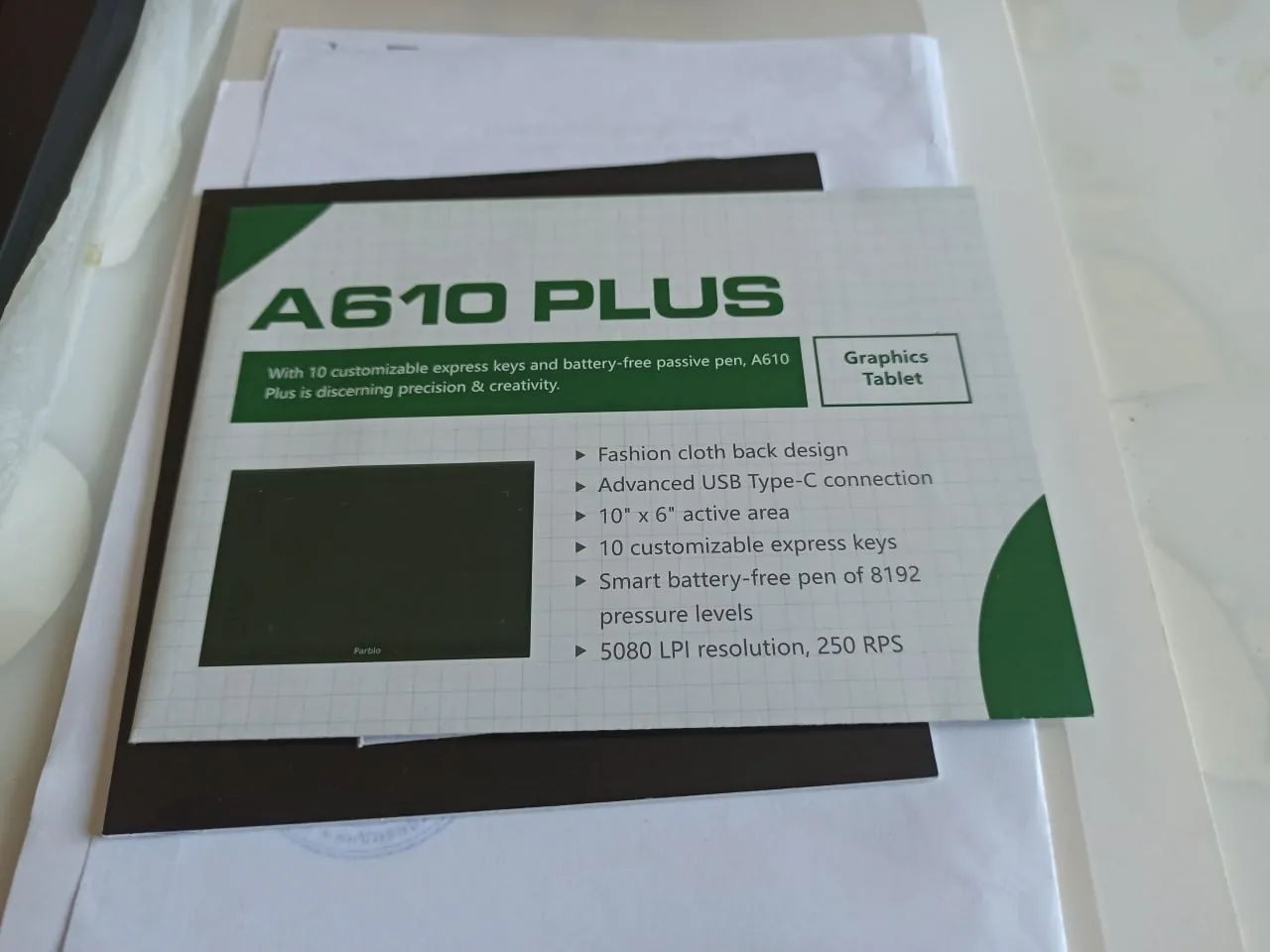 Графический планшет Parblo A610 Plus V2 и USB аудиокарта 4
