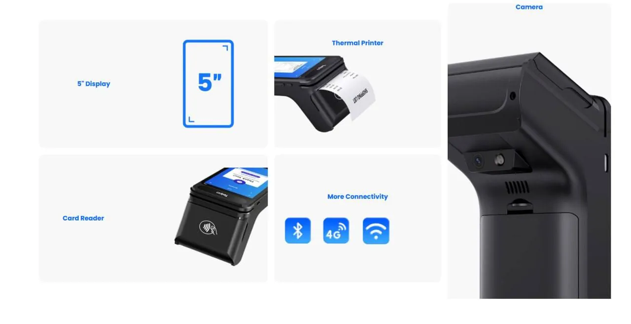 POS-терминал Telpo P8 Android NFC 4G принтер чеков 4