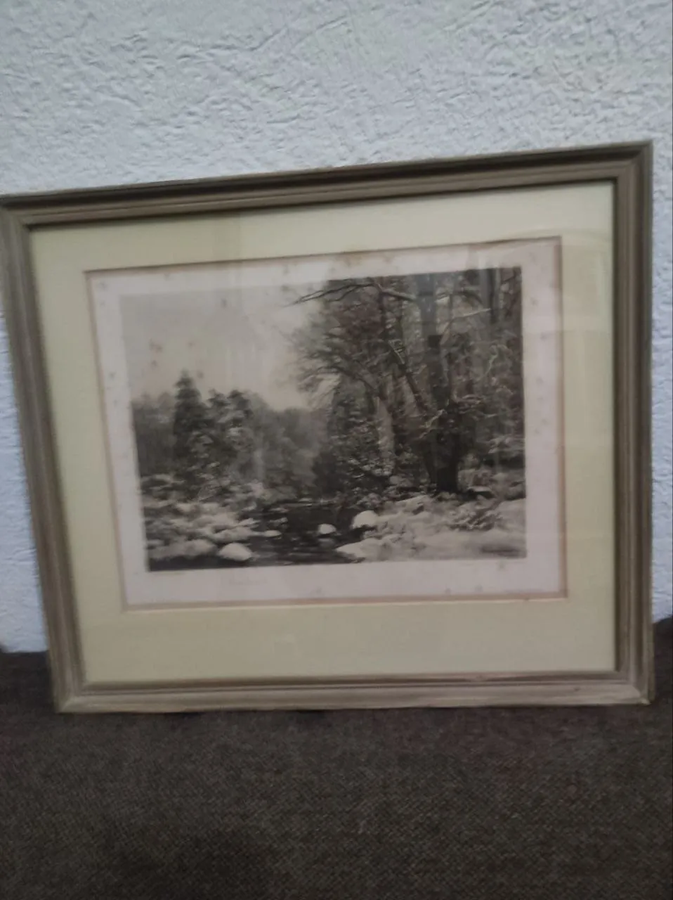 Фотогравюра немецкая Photogravure 43x38 Земун Белград 1