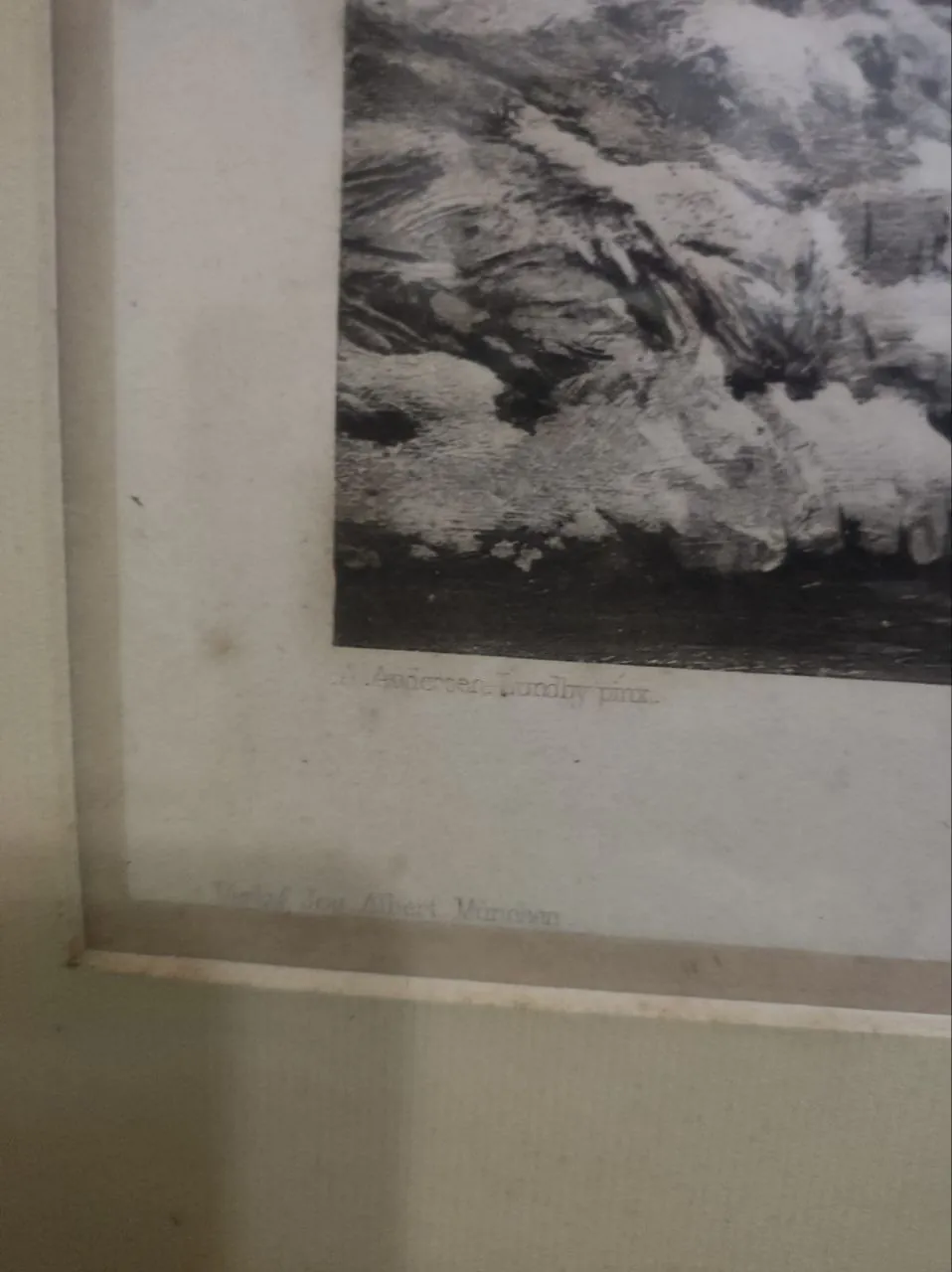 Фотогравюра немецкая Photogravure 43x38 Земун Белград 4