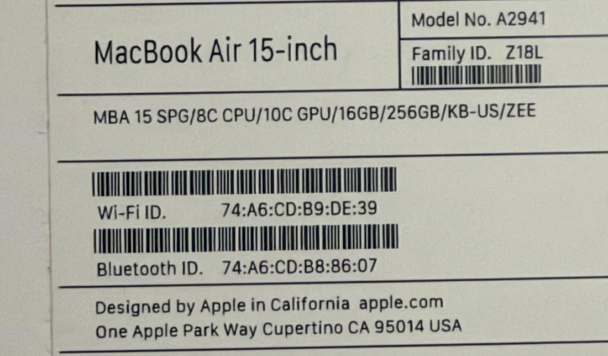 MacBook Air 15 M2 16 ГБ 256 ГБ Белград 2