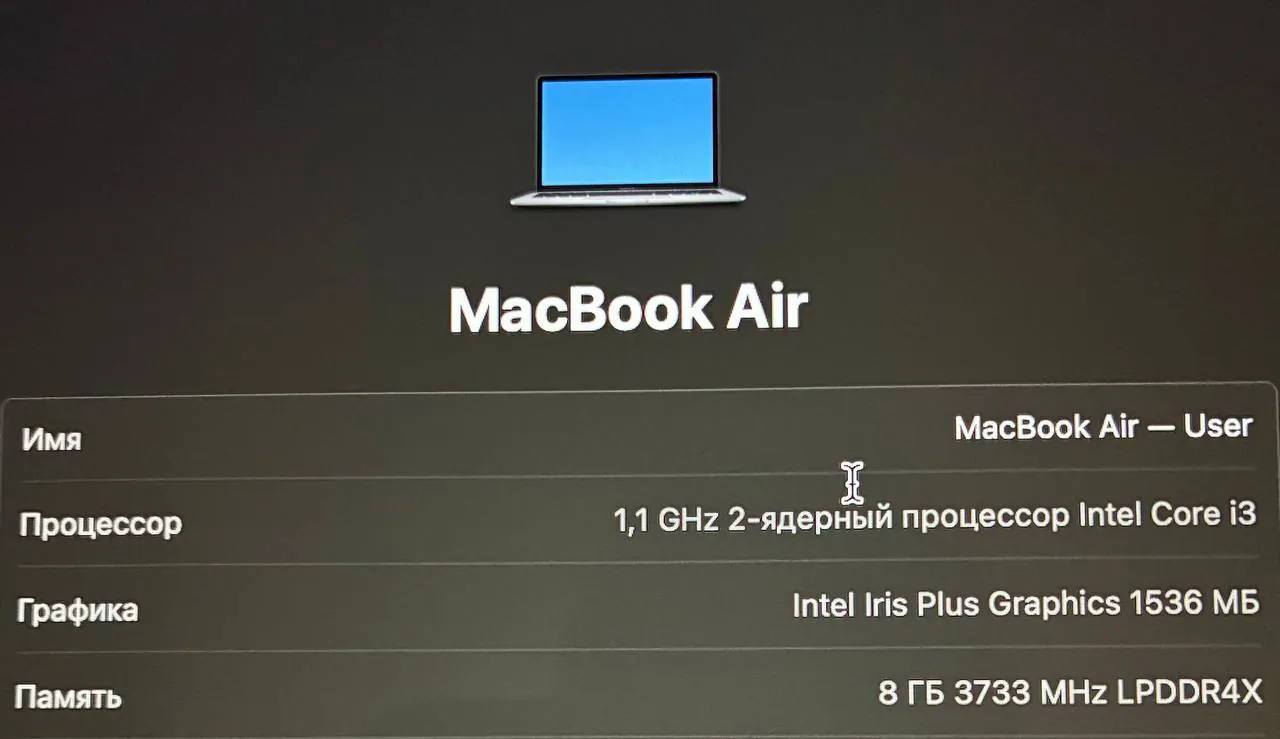 MacBook Air 2019 Intel i3 8 ГБ Савски Венац 5
