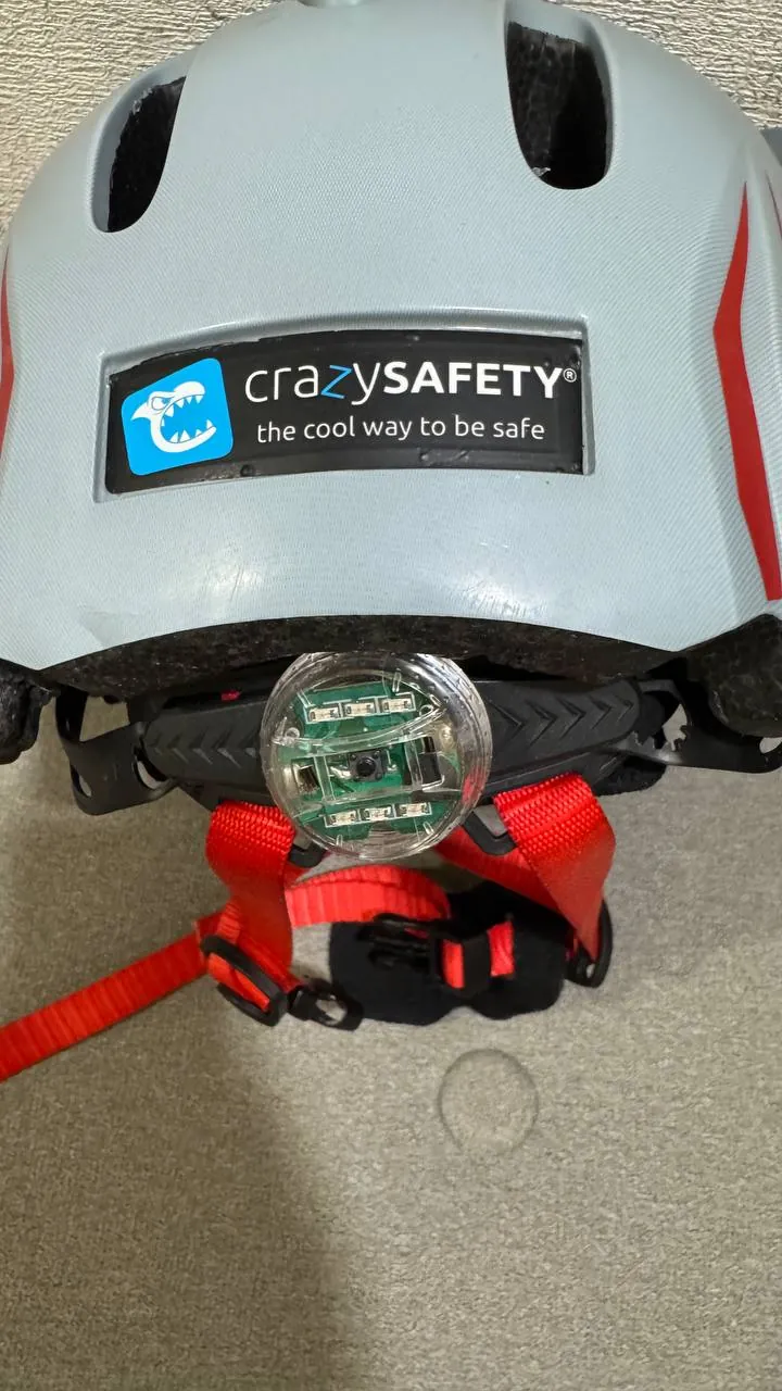 Детские велошлемы Ked и Crazy Safety с маячком 49–55 см 3