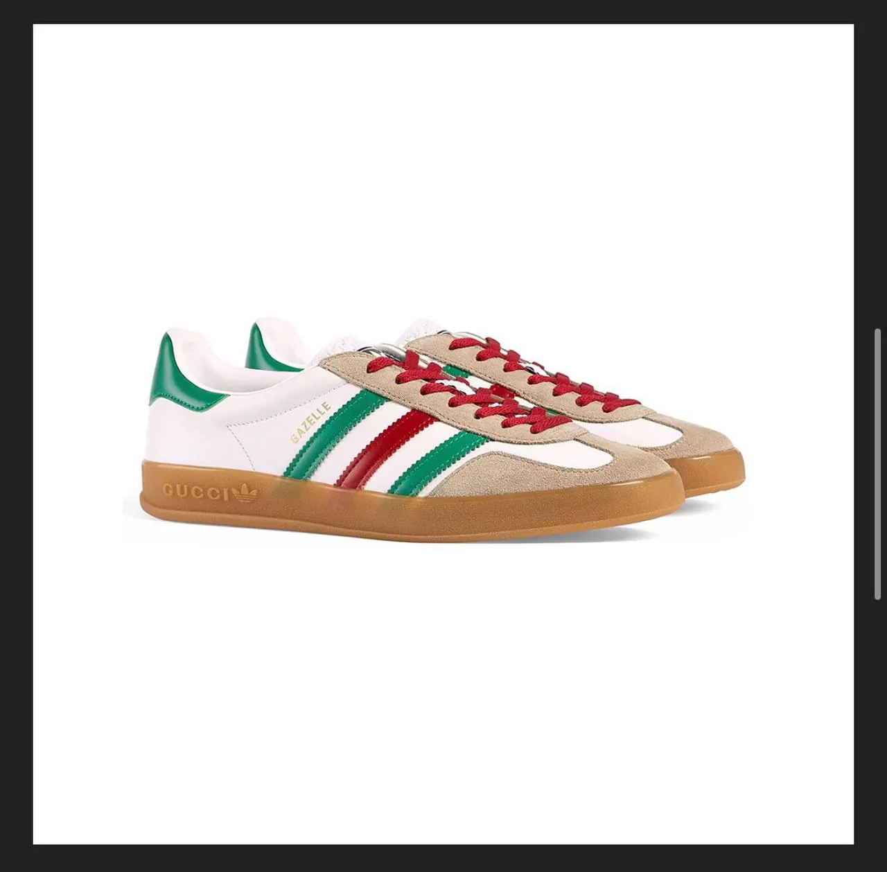 Кроссовки Gucci x Adidas коллаборация размер 39 3