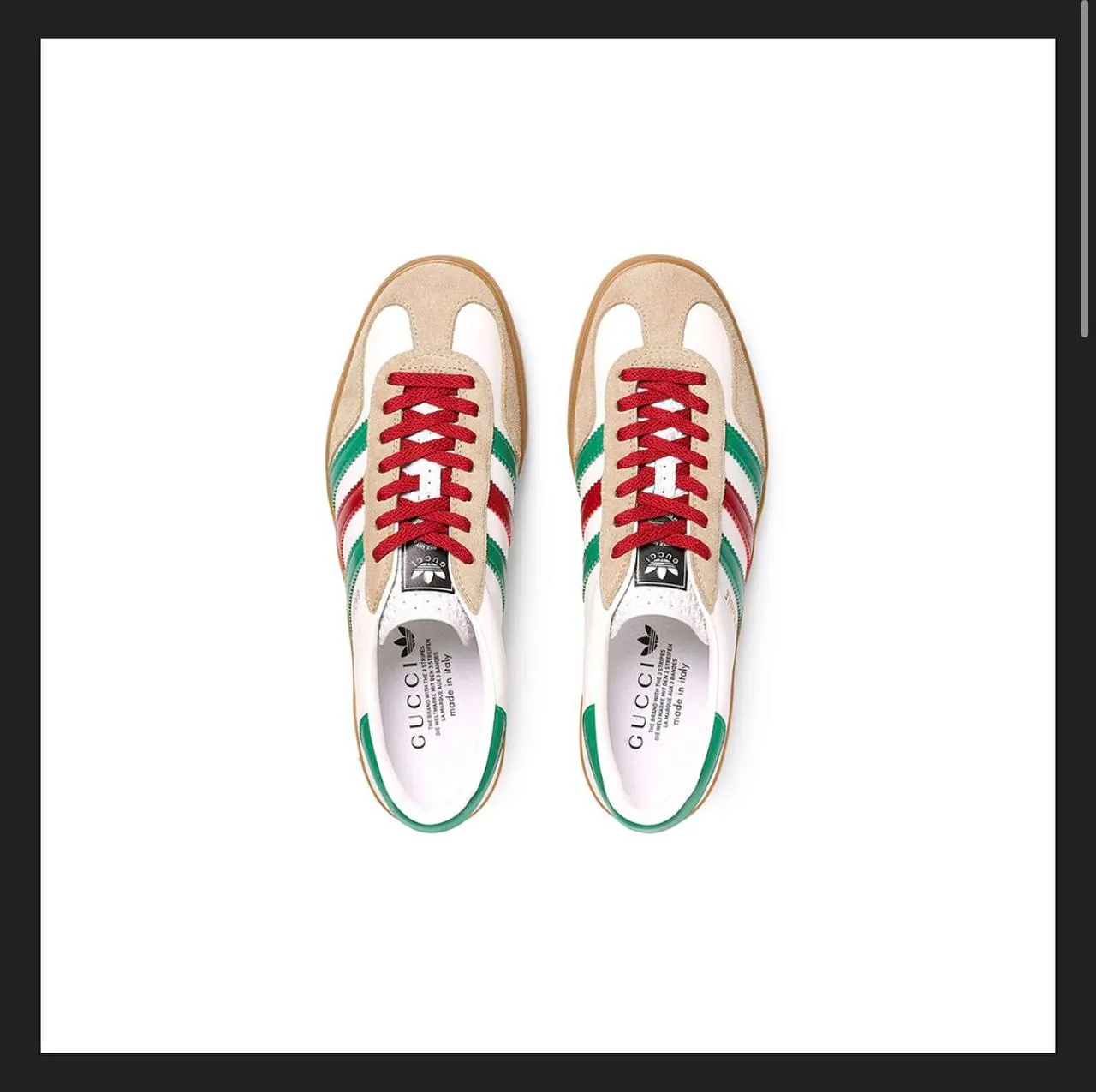 Кроссовки Gucci x Adidas коллаборация размер 39 2