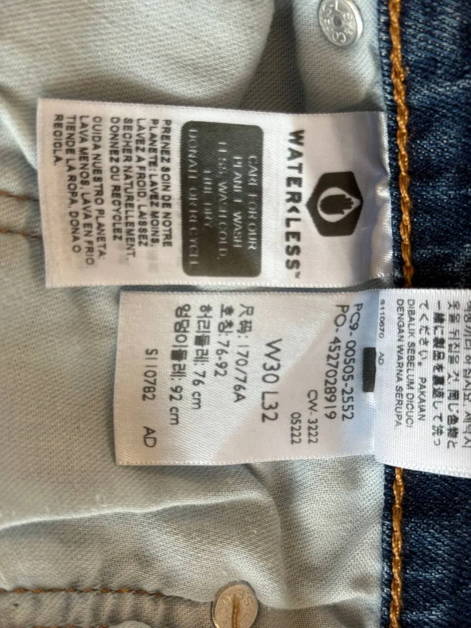 Мужские джинсы Levi's 505 Regular W30 L32 почти новые 4