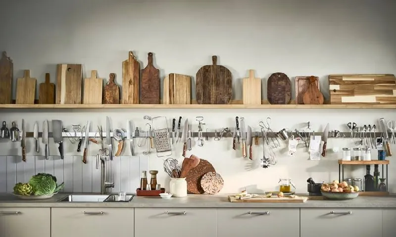 Столешница IKEA EKBACKEN 120×63 серо-бежевая 4