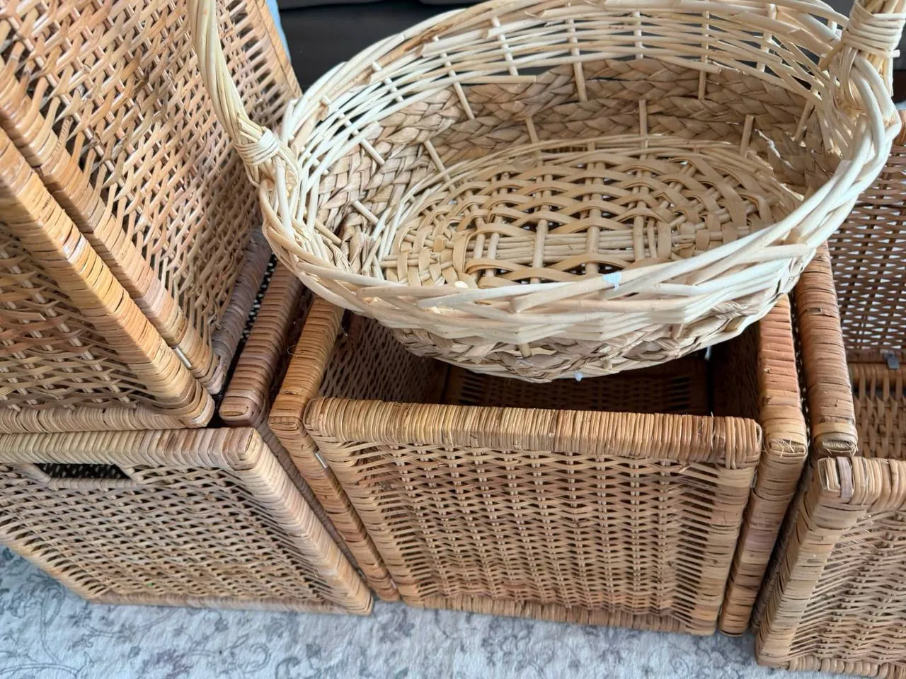 Плетёные корзины IKEA 5 штук 3