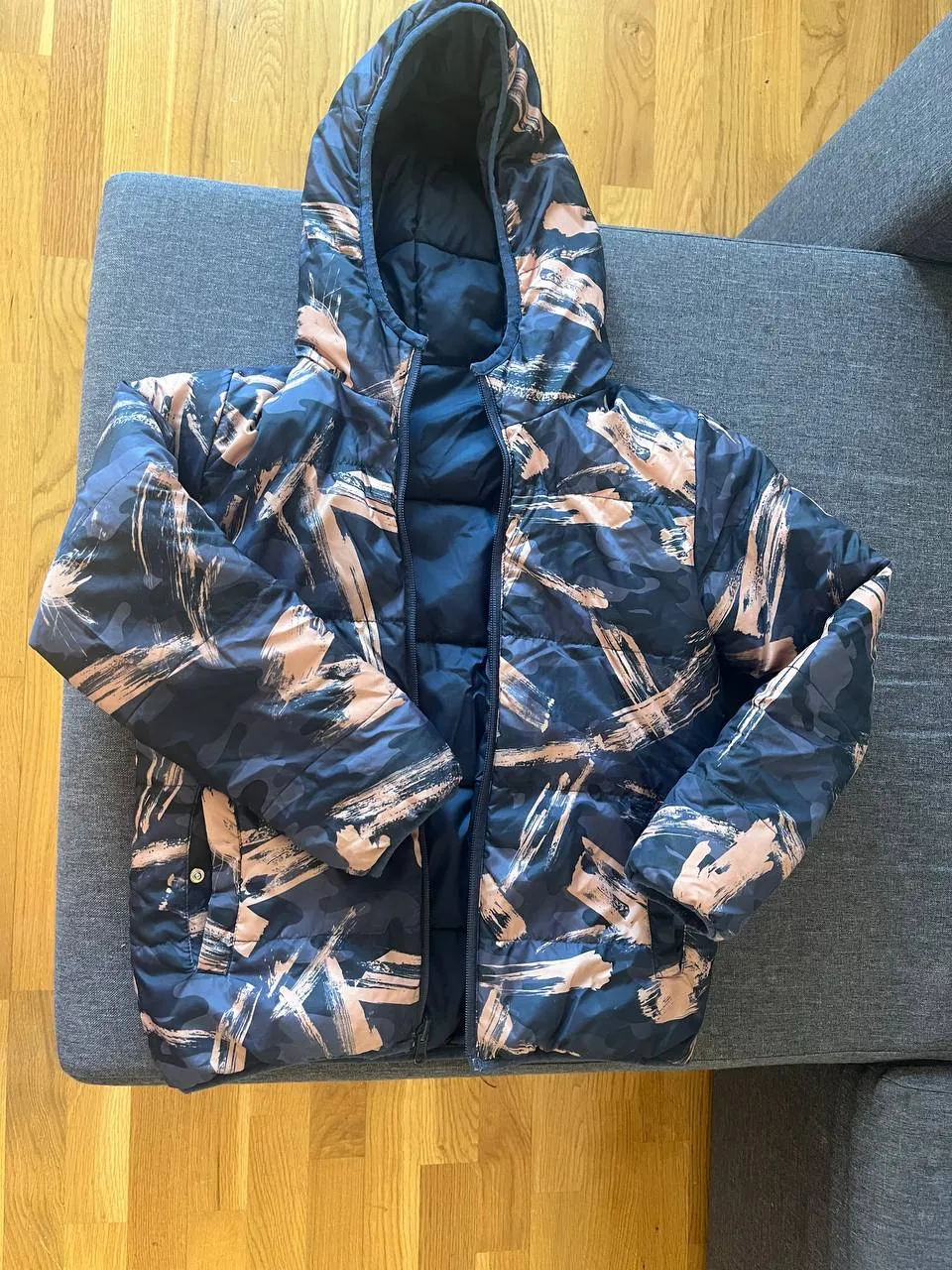 Детские куртки beba kids двусторонняя и хаки 115–120 см 1