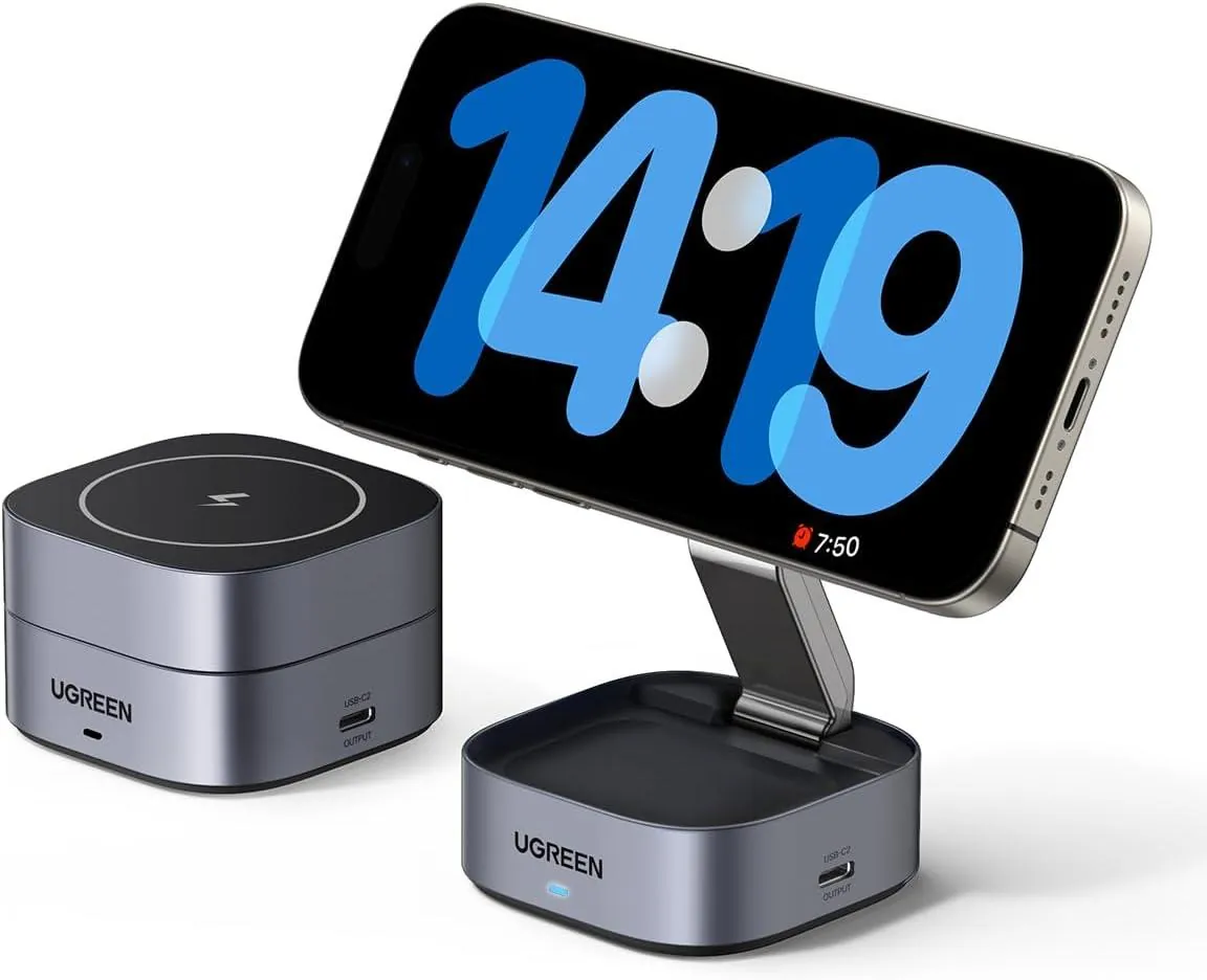 Зарядная станция UGREEN MagFlow 2-in-1 MagSafe Врачар 1
