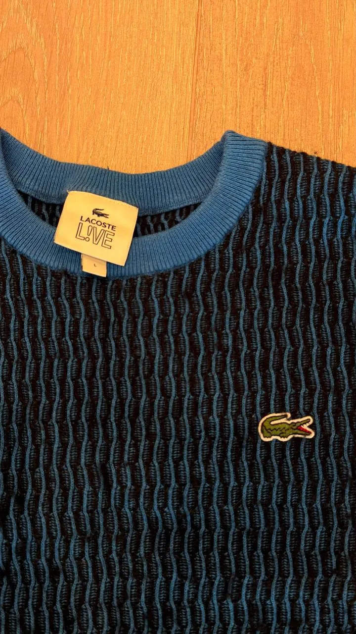 Свитер Lacoste вязаный размер L Белград 1