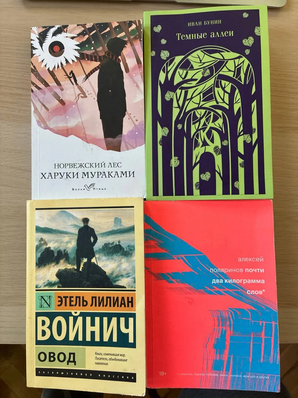 Книги Бунин Войнич Мураками Поляринов Нови-Сад 1
