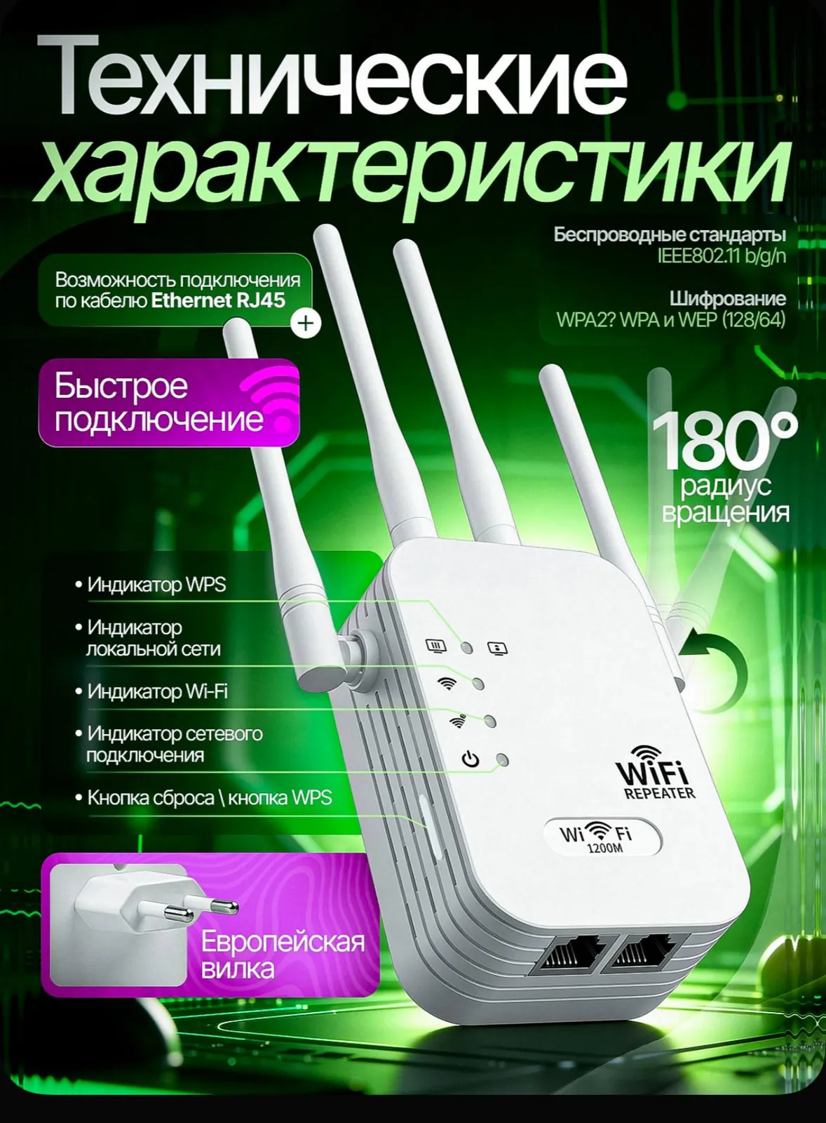 Усилитель Wi-Fi новый в коробке 1