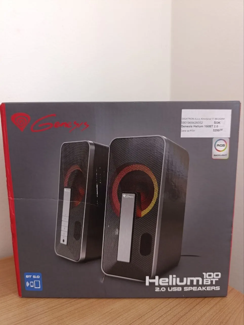 Компьютерные колонки Genesis Helium 100BT RGB 2