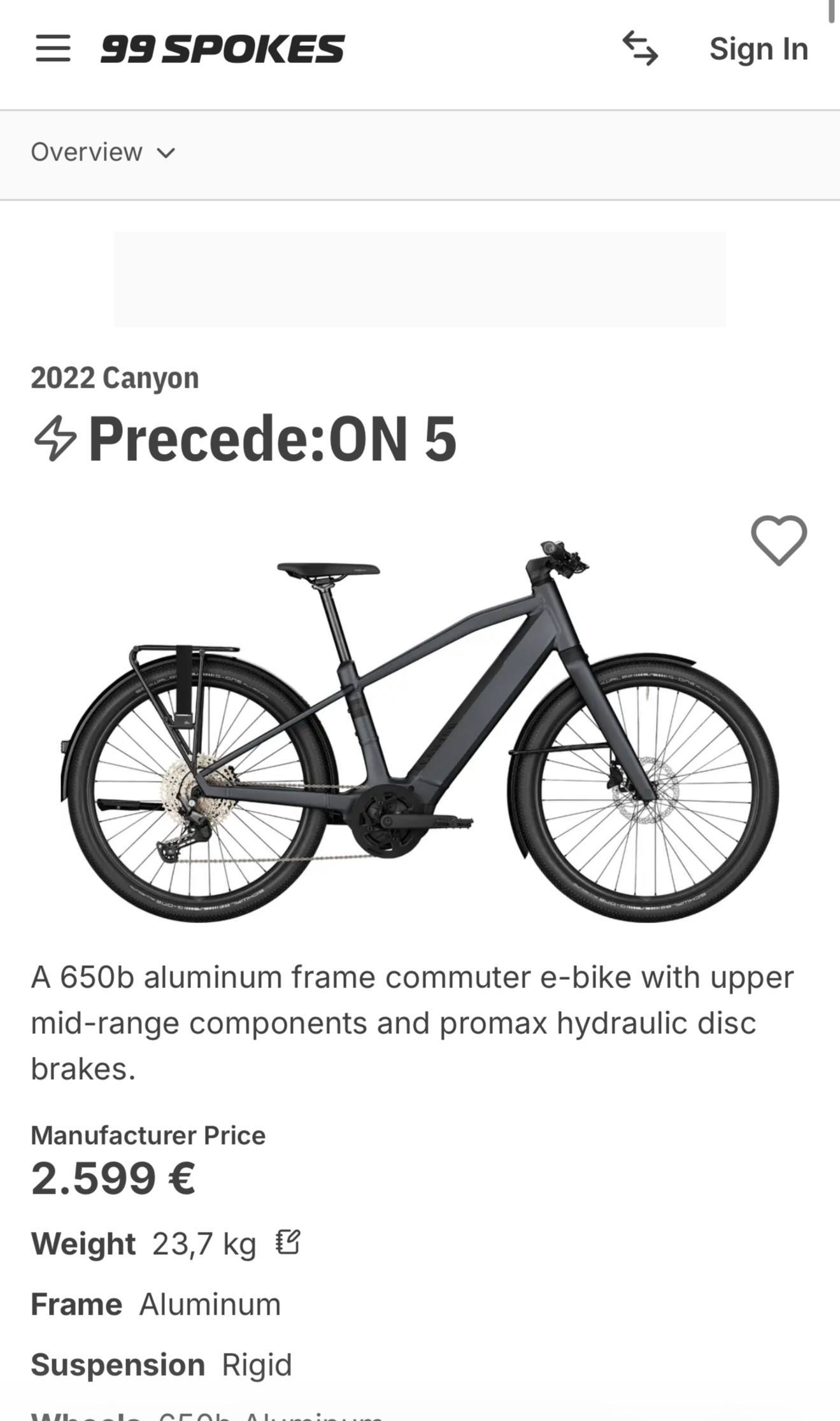 Электровелосипед Canyon Precede On 5 10