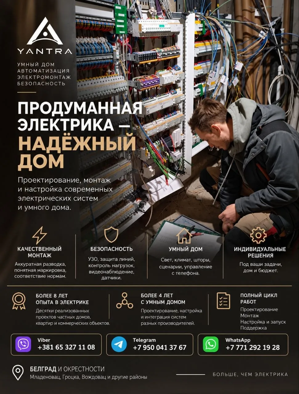 Электрика и умный дом YANTRA Белград 1