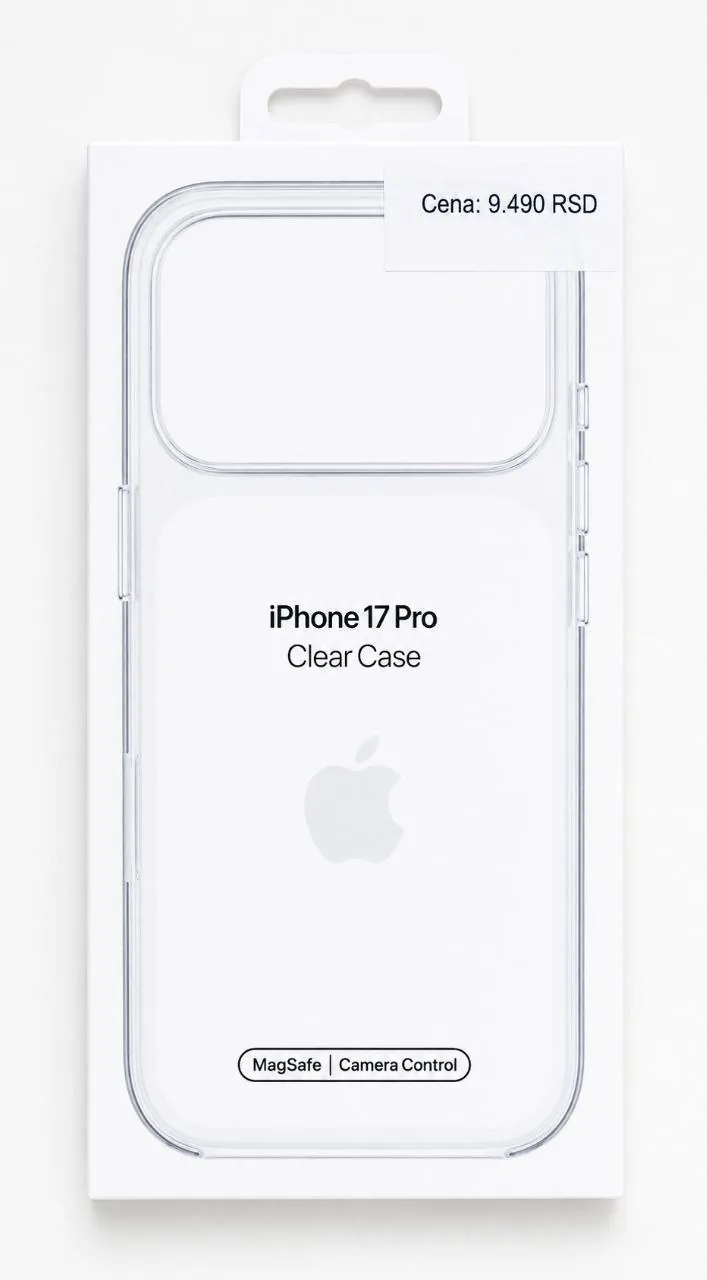 Оригинальный чехол Apple Clear Case для iPhone 17 Pro 1
