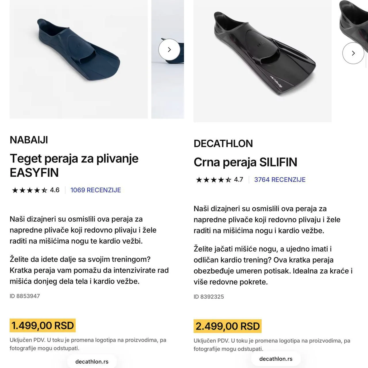 Ласты Decathlon и купальная одежда для плавания 3