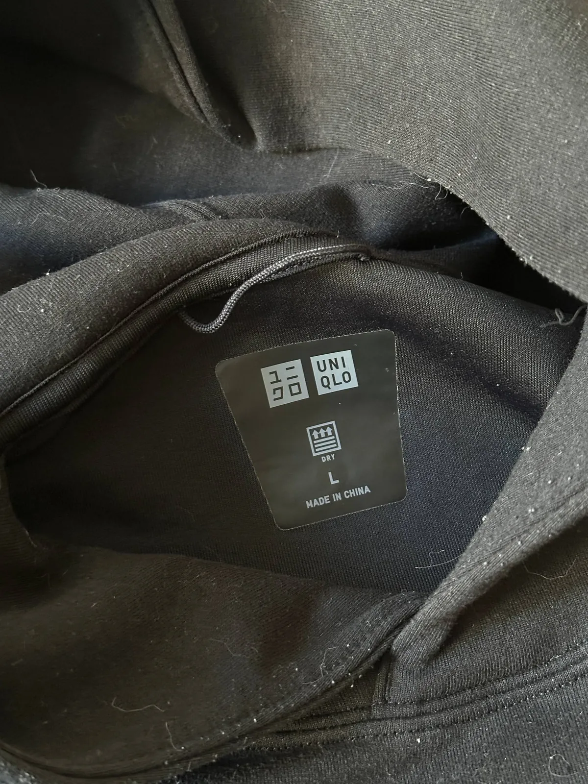 Худи UNIQLO чёрное размер L 2
