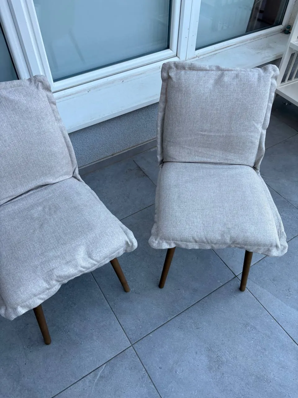 Кресло IKEA KLINTEN светло-серое текстиль 2