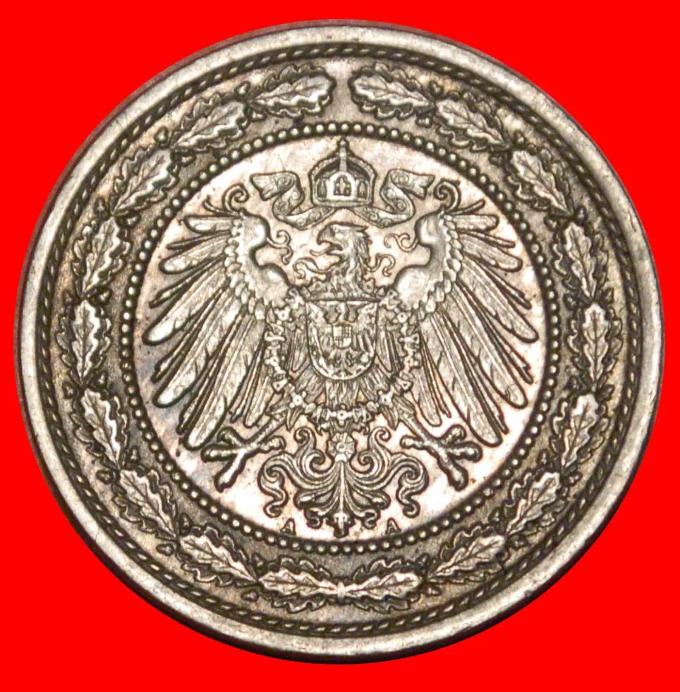 Монета Германия 20 пфеннигов 1892А Вильгельм II 2