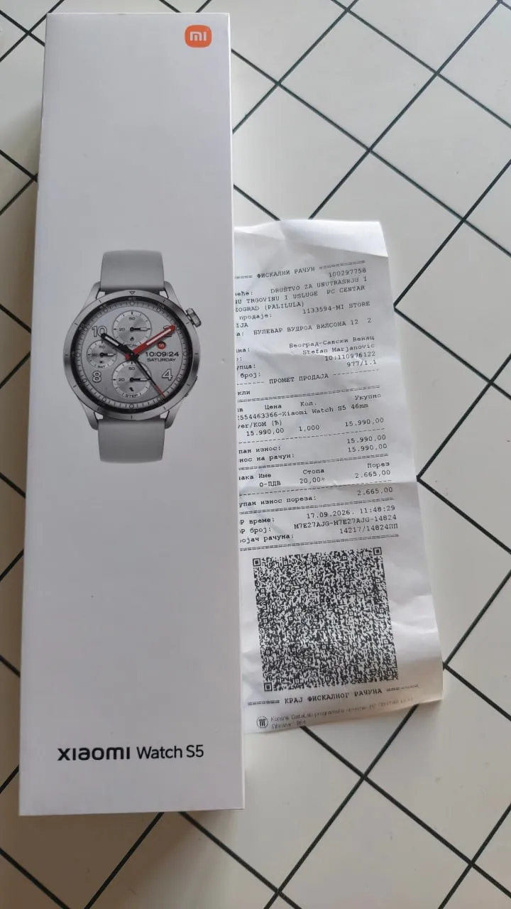 Смарт-часы Xiaomi Watch S5 46 мм белые 1