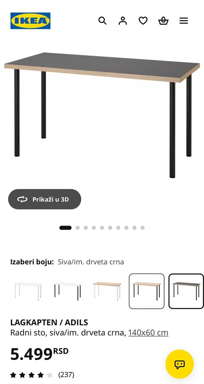 Столы IKEA Linnmon Lagkapten и уличный Orfeo 6