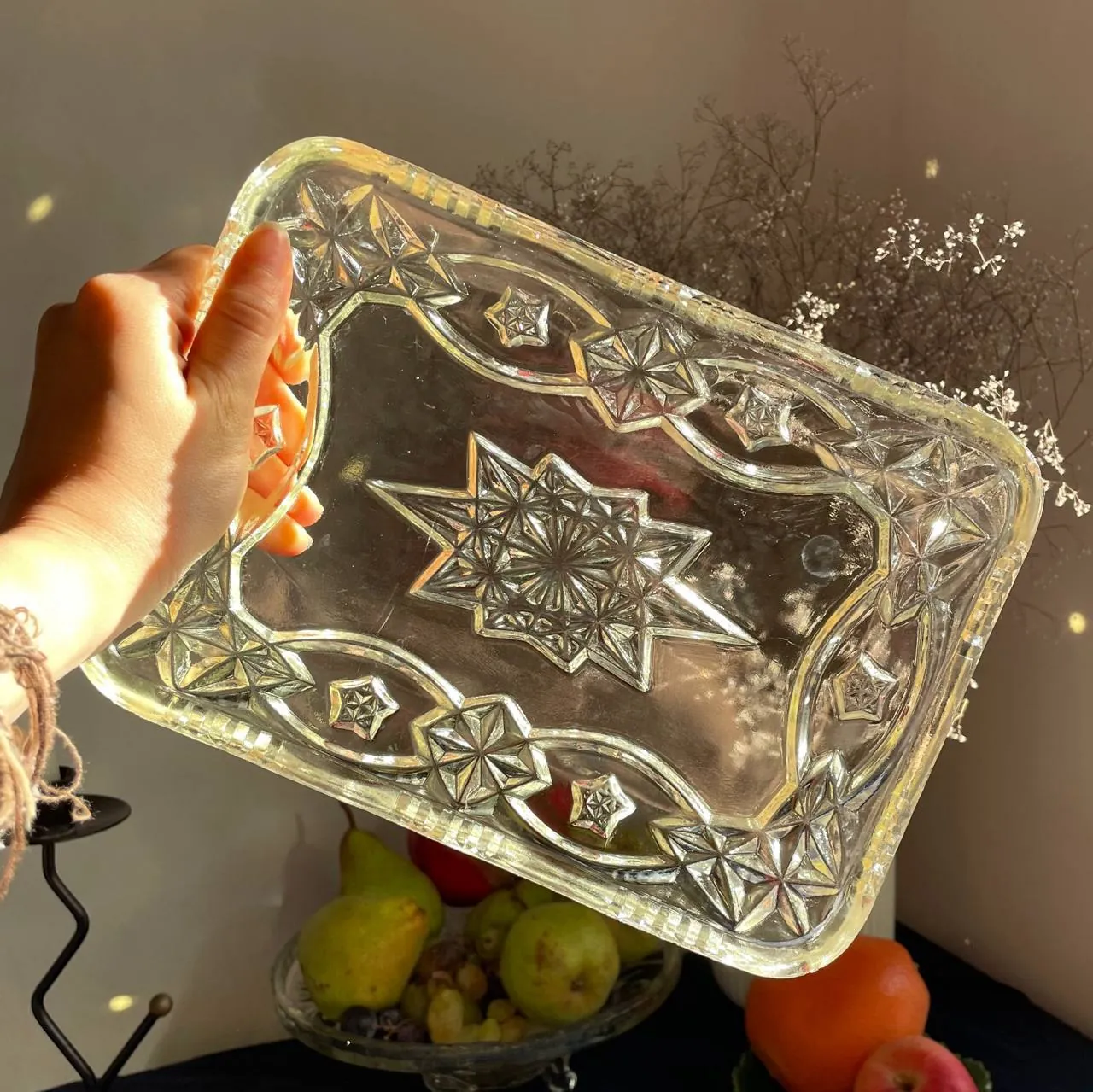 Поднос, кофейник и подсвечник винтаж Душановац 1