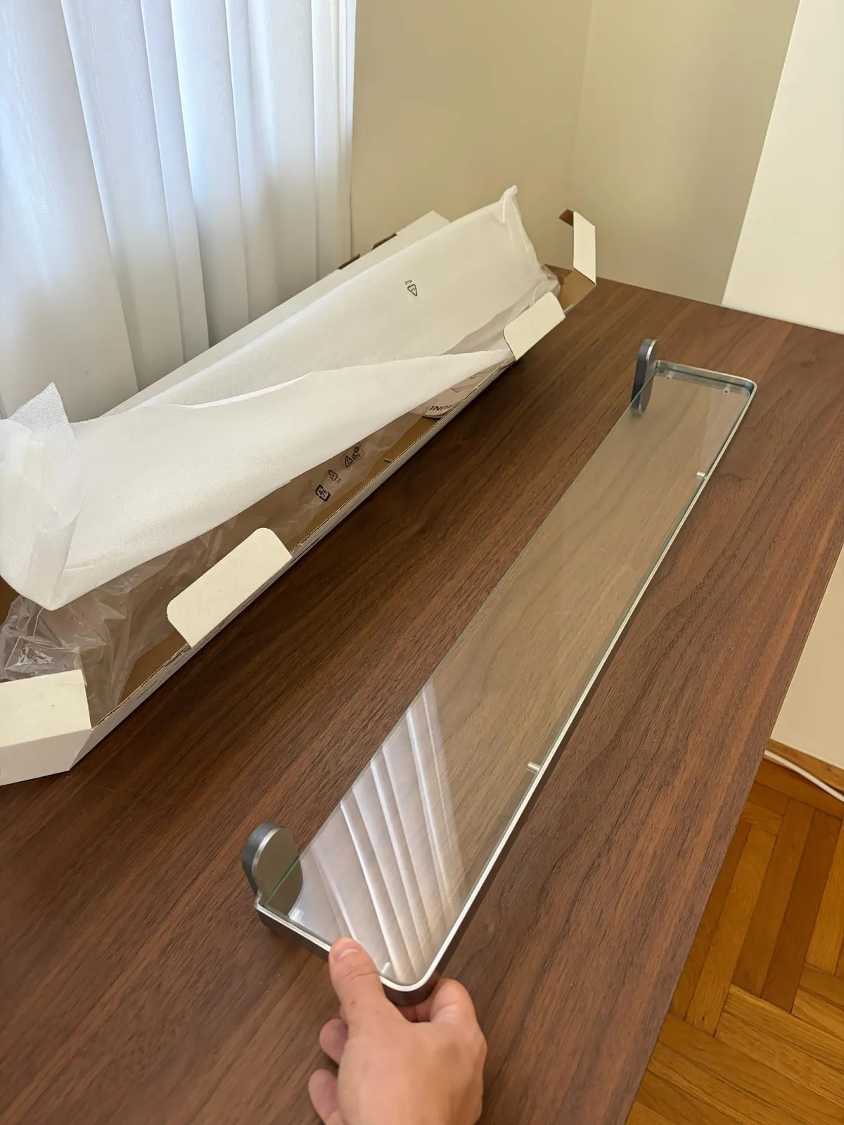 Корзинка IKEA и полка BROGRUND для ванной 3
