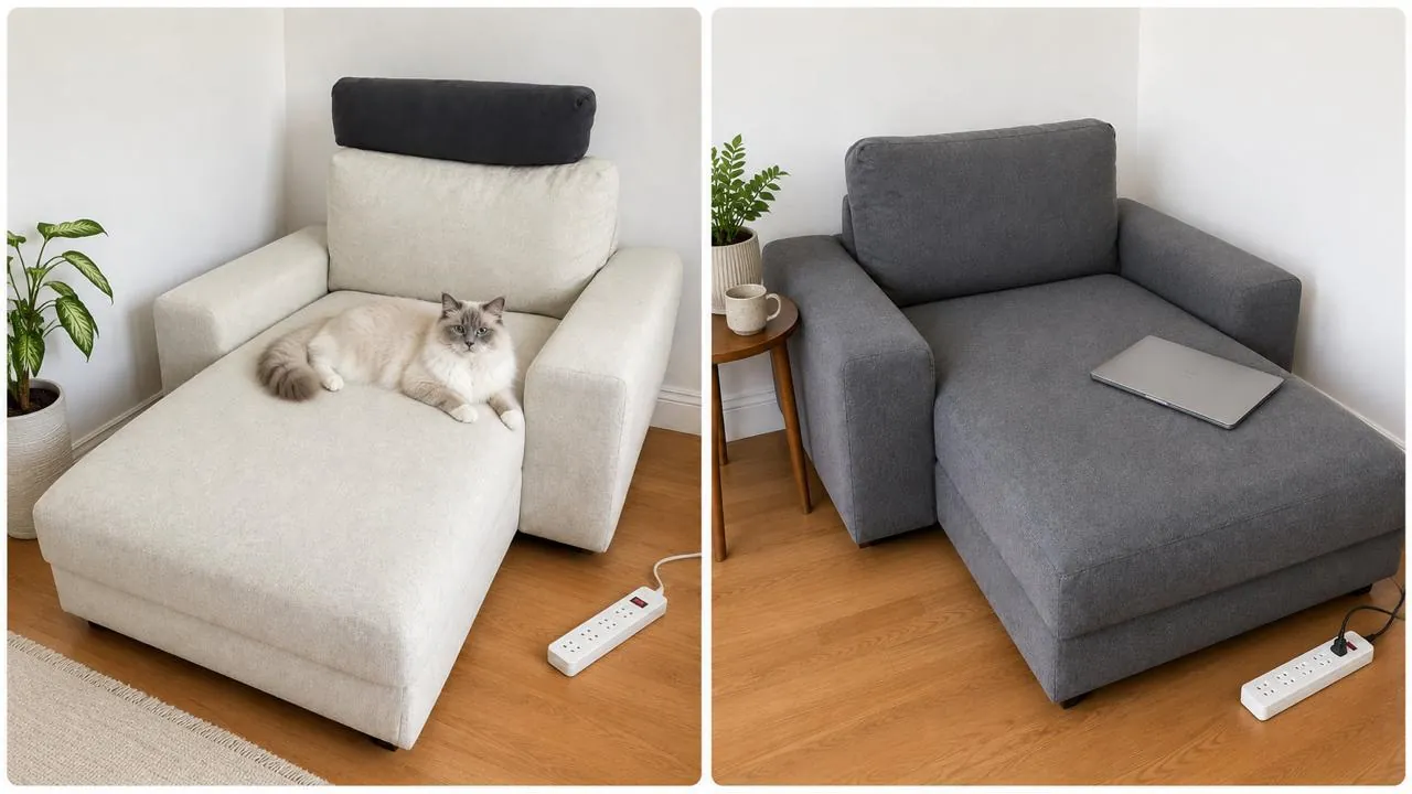 Кушетки IKEA VIMLE светлая и серая 1