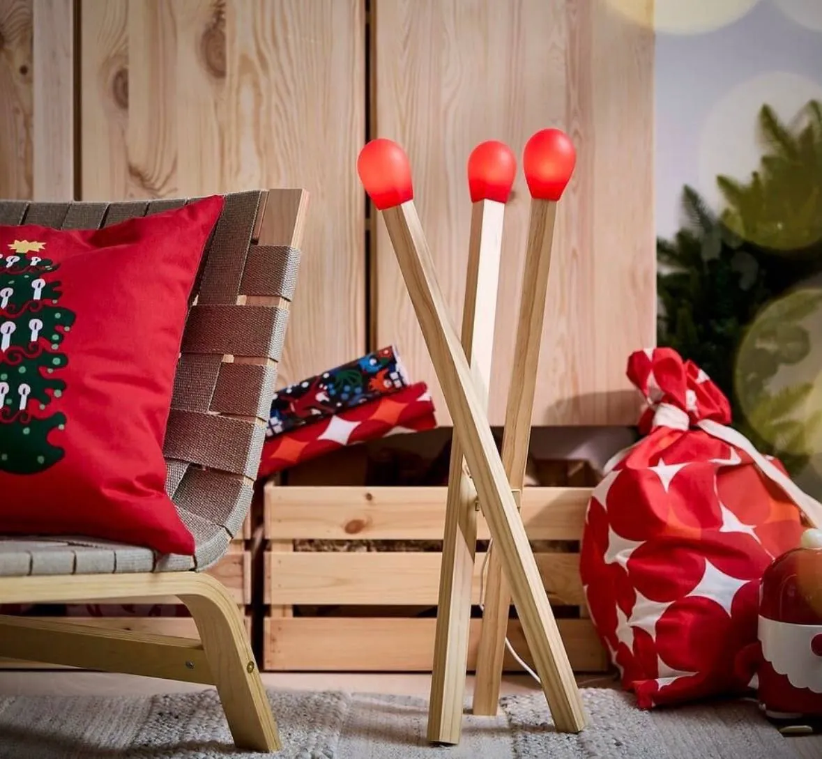 Напольный светильник IKEA STRÅLA форма спичек новый 1
