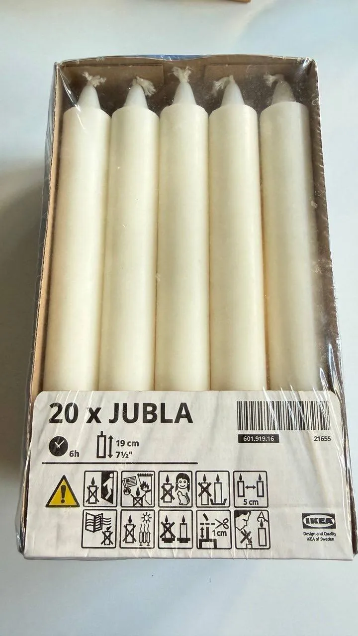 Декоративные свечи IKEA Jubla новый комплект 2