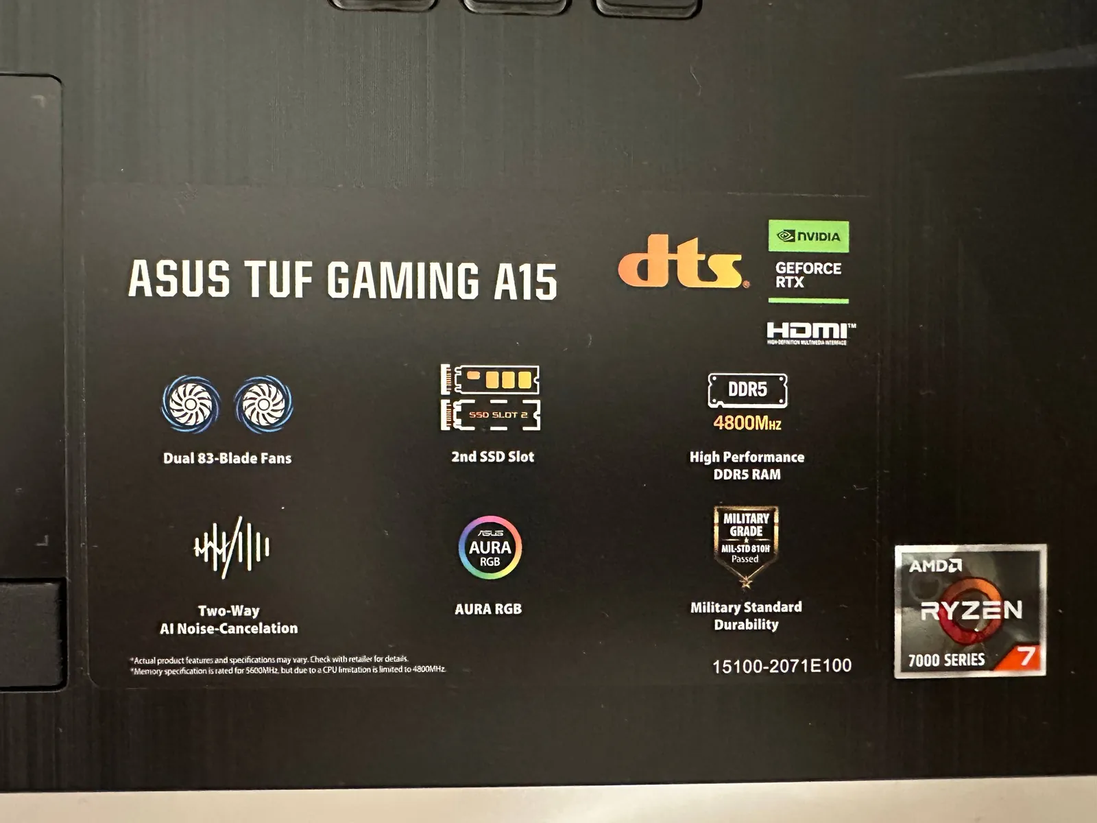 Ноутбук ASUS TUF Gaming A15 RTX 3050 2