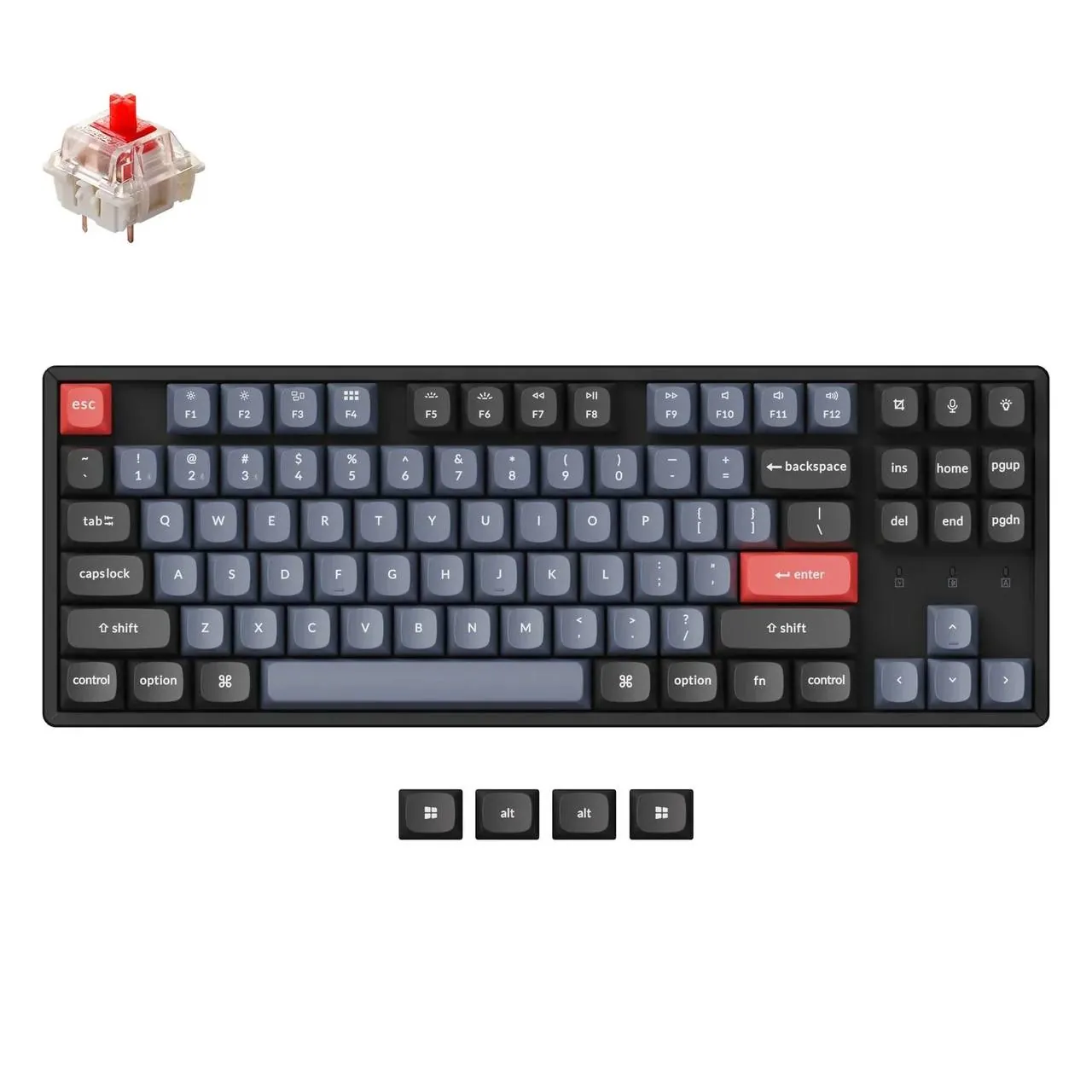 Механическая клавиатура Keychron K8 Pro с подставкой 4