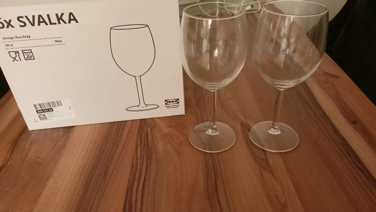 Бокалы IKEA Svalka для вина и ёмкость для хранения 1