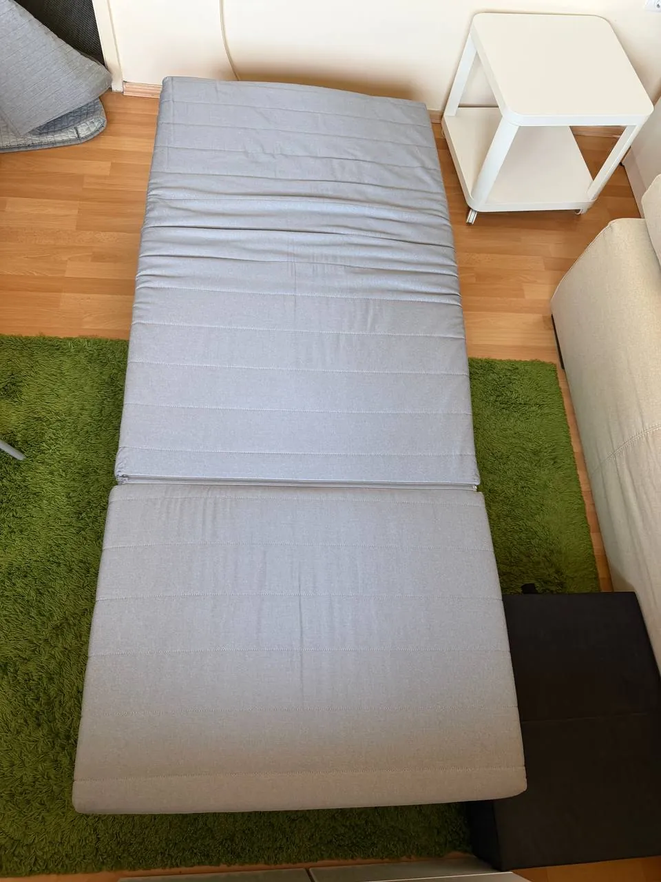 Кресло-кровать IKEA LYCKSELE серый чехол Нови-Сад 4