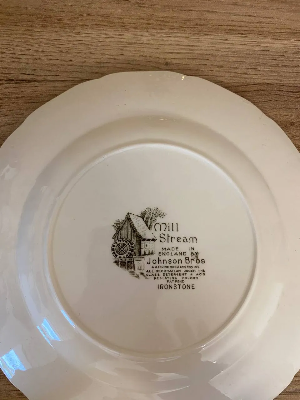 Коллекционные фаянсовые тарелки Ironstone Англия 3