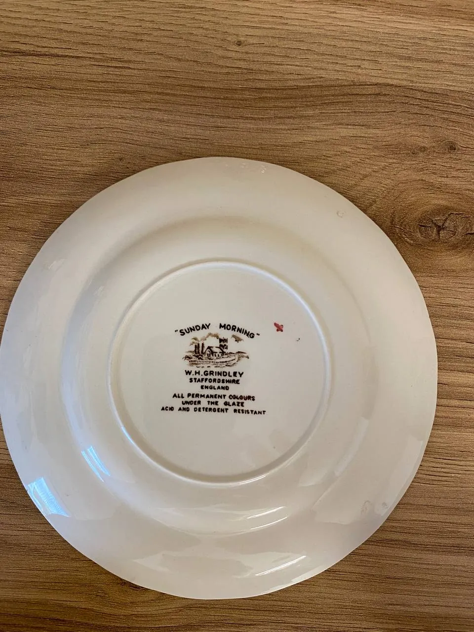 Коллекционные фаянсовые тарелки Ironstone Англия 2