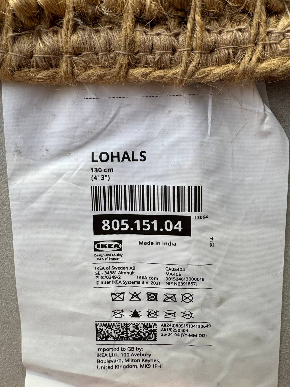 Ковер IKEA LOHALS 130 см 2