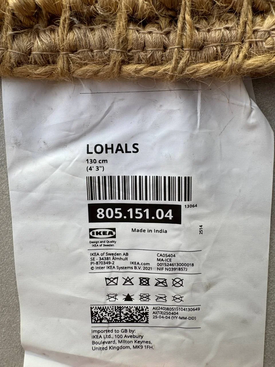 Ковер IKEA LOHALS 130 см 2