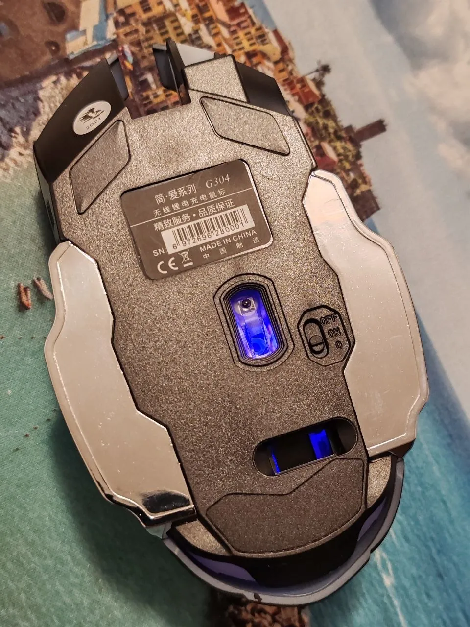 Игровая оптическая мышь Bluetooth новая 4