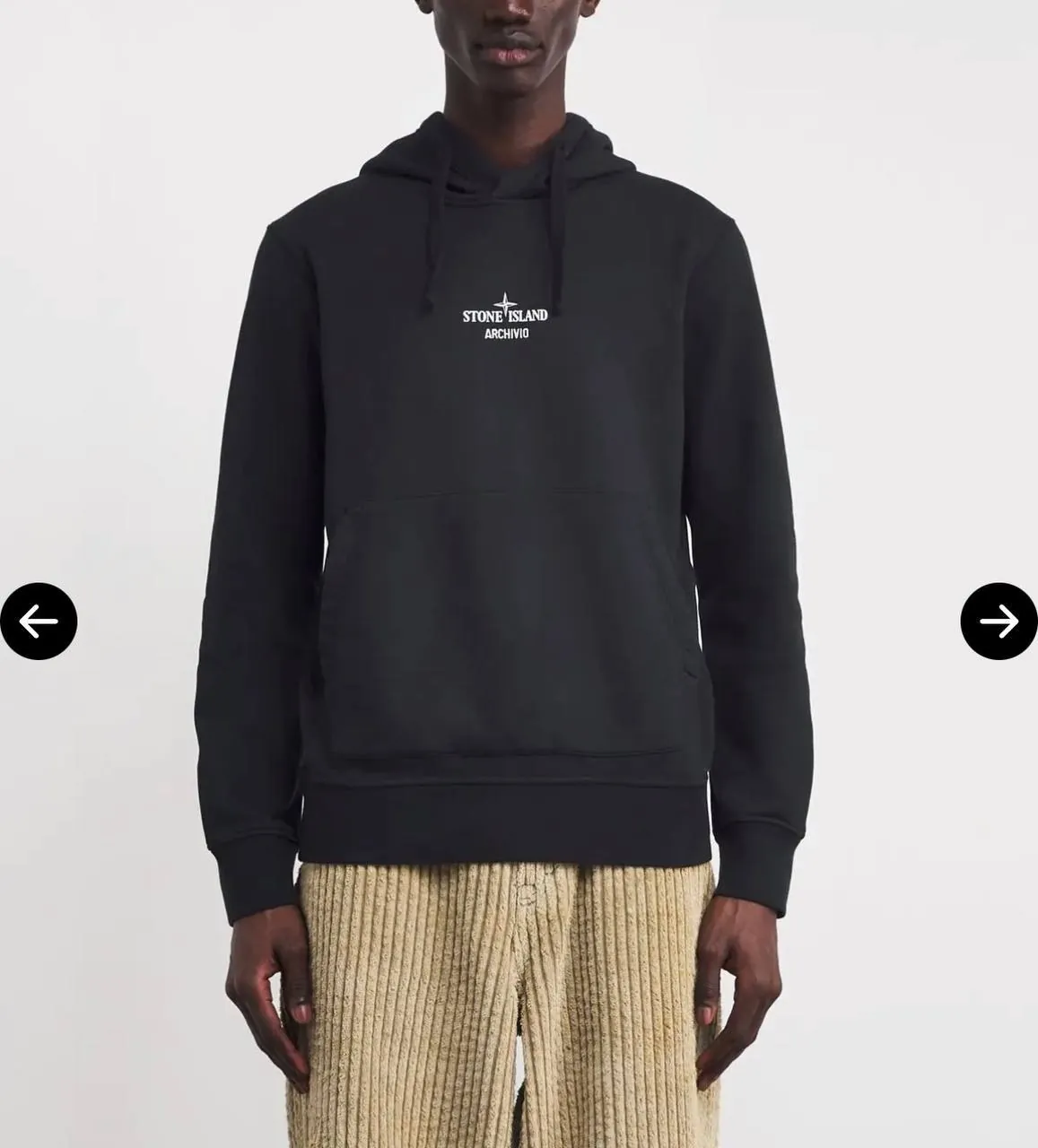 Худи Stone Island Cotton Fleece чёрное размер M Белград 5