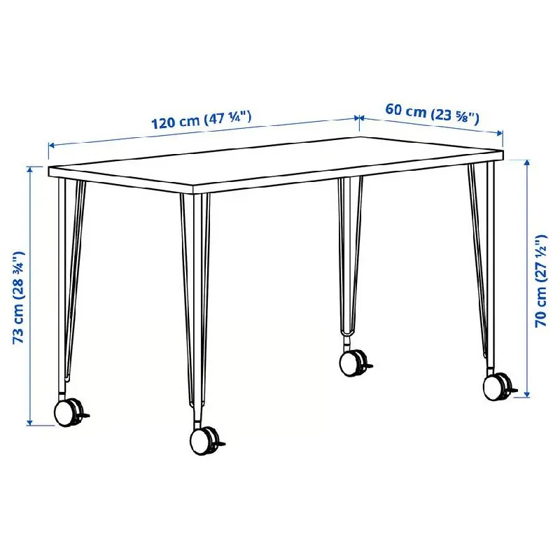 Стол на колёсиках IKEA 2