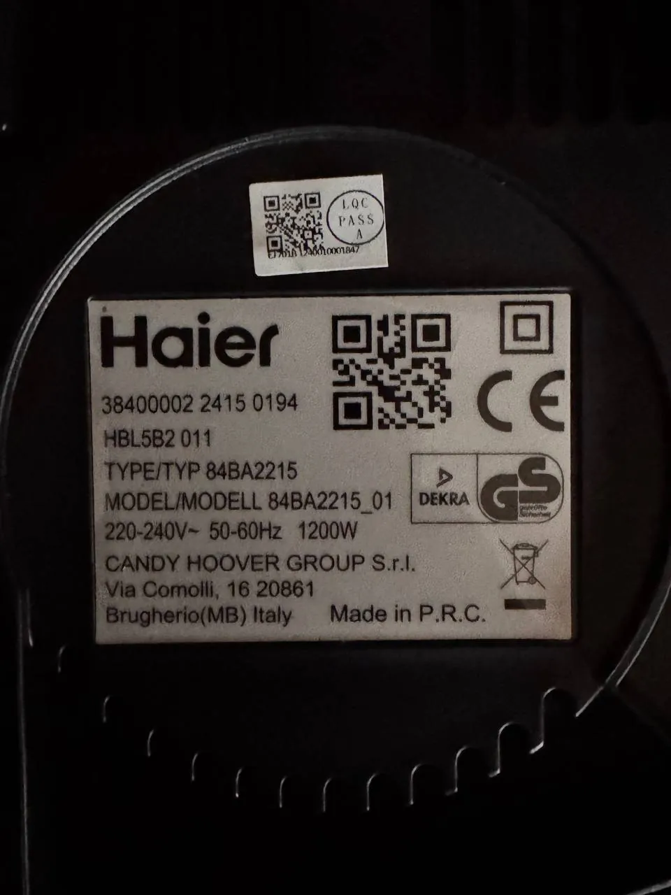 Блендер Haier I-Master Series 5 1200 Вт Телеп 2